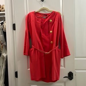Cache - Vintage Dress with matching jacket and belt